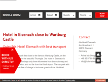 Tablet Screenshot of hotel-eisenach.com